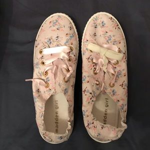 Madden girl lavender floral shoes